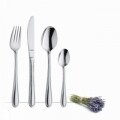 Set tacamuri 24 piese, Amefa, Pearl, inox, argintiu