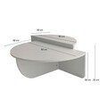 Set 2 masuta pentru cafea Podium, Neostill, 90x60x30 cm / 85x30x35 cm, maro