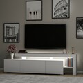 Comoda TV Beliz, Inarch, 192x37x53 cm, alb
