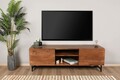 Comoda TV Wood, Puqa Design, 150x41x50 cm, maro