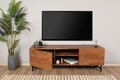 Comoda TV Wood, Puqa Design, 150x41x50 cm, maro