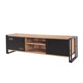 Comoda TV Cosmo Rex, Sapphire, 180x45x50 cm, natural/negru