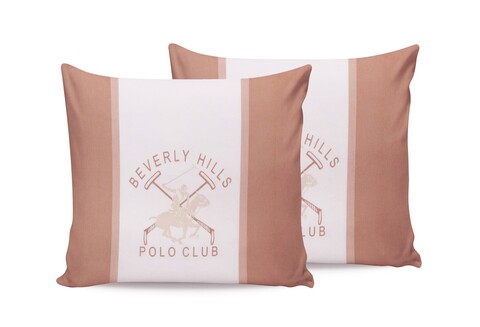 Beverly Hills Polo Club  2 db Párnahuzat 60x60 cm, 100% ranforce pamut, BHPC 024, krémszín