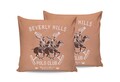 Beverly Hills Polo Club 2 db Párnahuzat 60x60 cm, 100% ranforce pamut, BHPC 031, lazac rózsaszín