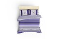 Lenjerie de pat dubla, 3 piese, 200x200 cm, 100% bumbac ranforce, Beverly Hills Polo Club, BHPC 029, lila