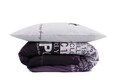 Lenjerie de pat dubla King, 3 piese, 220x240 cm, 100% bumbac ranforce, Beverly Hills Polo Club, BHPC 004, lila