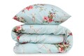 Lenjerie de pat dubla King, 3 piese, 220x240 cm, amestec bumbac, Eponj Home, Alanur, menta