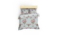 Lenjerie de pat dubla King, 3 piese, 220x240 cm, amestec bumbac, Eponj Home, Alanur, menta