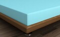 Cearceaf de pat cu elastic, 90x190 cm, 100% bumbac ranforce, Patik, Turquoise, turcoaz