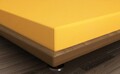 Cearceaf de pat cu elastic, 160x200 cm, 100% bumbac ranforce, Patik, Mustard, galben mustar