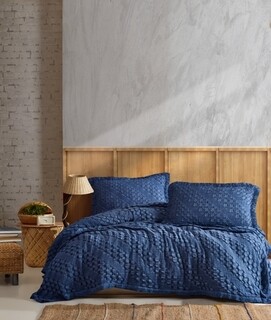220x240 cm, Albastru denim