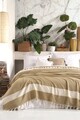 Cuvertura Double Pique, 200x230 cm, 100% bumbac, Seritli, Viaden, galben mustar