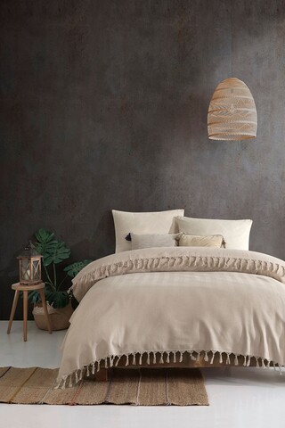 Cuvertura Double Pique, 200x230 cm, amestec bumbac, Sidney, Viaden, bej