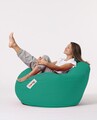 Fotoliu puf, Bean Bag, Ferndale Premium XXL, 115 x 130 cm, poliester impermeabil, turcoaz