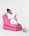 Fotoliu extensibil, Siesta, Ferndale Bean Bag, 55 - 180 cm, poliester impermeabil, roz