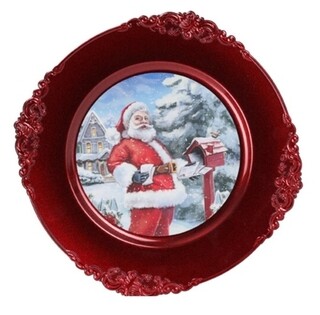 Rosu, Santa in snow by post box