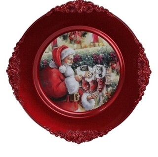 Rosu, Santa w cats in xmas socks