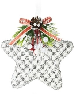 Alb/Argintiu, Star w snowflake