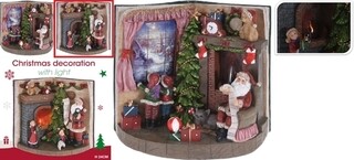 Színes, Book w Santa standing