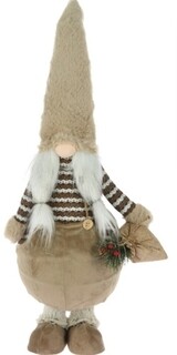 Barna/Fehér, Girl Gnome w bag