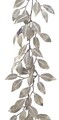 Ghirlanda decorativa Leaves, Decoris, 18x1.2x150 cm, plastic, argintiu