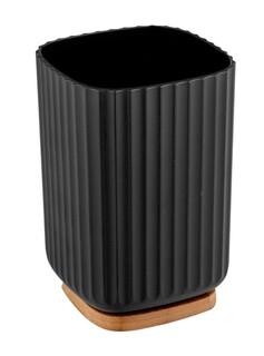 Fekete/Barna, Fogkefe- és fogkrémtartó