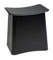 Taburet, Wenko, Wing, cos de rufe inclus, 33 L, plastic, negru mat