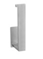 Suport hartie igienica, Wenko, Turbo-Loc, Genova Matt, 15.3 x 4.4 x 7.6 cm, inox, gri