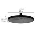 Cap de dus superior, Wenko, Ultimate Rain, Ø 25 cm, plastic, negru/gri