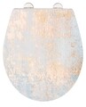 Capac de toaleta cu sistem automat de coborare, Wenko, Easy-Close Agate, 38 x 44.5 cm, duroplast, multicolor