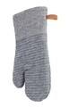 Set 2 manusi de bucatarie, Wenko, Ada Stripes, 17 x 33 x 3 cm, bumbac/poliester, gri