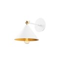 Aplica de perete, Berceste - 185WHITE-A, Sheen, 19 x 29 x 20 cm, 1 x E27, 40W, alb