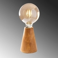 Lampa de masa, Kavuk - NT - 129, Sheen, 10 x 10 x 15 cm, 1 x E27, 40W, natural