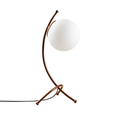 Lampa de masa, Yay - 5012, Tatum, 23 x 18 x 43 cm, 1 x E27, 40W, alb/aramiu antic