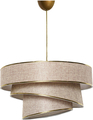 Lustra, Couper - Beige, Gold, FullHouse, 40 x 40 x 30-70 cm, 1 x E27, 60W, bej/auriu