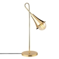 Lampa de masa, Sarmal - 3071, Opviq, 18 x 30 x 57 cm, 1 x E27, 40W, auriu