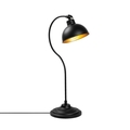 Lampa de masa, Konika - 12262, Fulgor, 19 x 29 x 58 cm, 1 x E27, 40W, negru