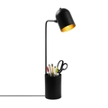 Lampa de masa, Pot - 11491, Fulgor, 12 x 27 x 67 cm, 1 x E14, 40W, negru