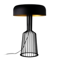 Lampa de masa, Fellini - MR-123, Alby, 36 x 57 cm, 2 x E27, 40W, negru/auriu