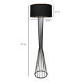 Lampadar, AYD-3058, Insignio, 38 x 155 cm, 1 x E27, 60W, negru