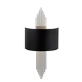Aplica de perete, 618 - A, Opviq, 75 x 10 x 22 cm, 1 x E27, 40W, negru/argintiu