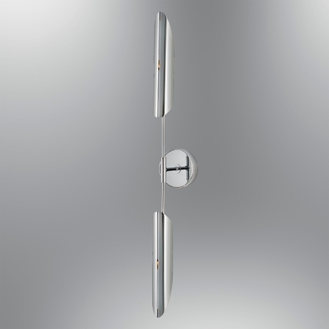 Aplica de perete, L1197 - Chrome, Lightric, 90 x 11 x 15 cm, 2 x GU10, 5W, crom