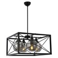 Lustra, AV-1732-4BSY, Avonni, 45 x 45 x 80 cm, 4 x E27, 60W, negru