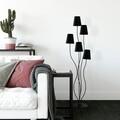 Lampadar, Bonibon - 13235, Fulgor, 44 x 44 x 160 cm, 5 x E14, 40W, negru