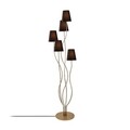 Lampadar, Bonibon - 13242, Fulgor, 44 x 44 x 160 cm, 5 x E14, 40W, auriu/negru