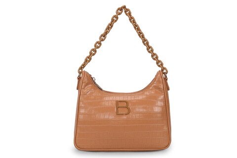 Geanta, Lucky Bees, Croco Tan, piele ecologica, maro