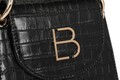 Geanta, Lucky Bees, 320 Croco Black, piele ecologica, negru