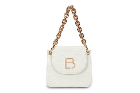 Geanta, Lucky Bees, 320 Croco White, piele ecologica, alb