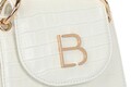 Geanta, Lucky Bees, 320 Croco White, piele ecologica, alb