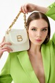 Geanta, Lucky Bees, 320 Croco White, piele ecologica, alb